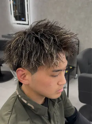 カラー パーマ メンズ 札幌メンズ指名 No. 1/光👑のヘアスタイル