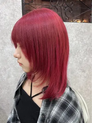 カラー 🎀古沢月渚🎀 ワンカラーのヘアスタイル