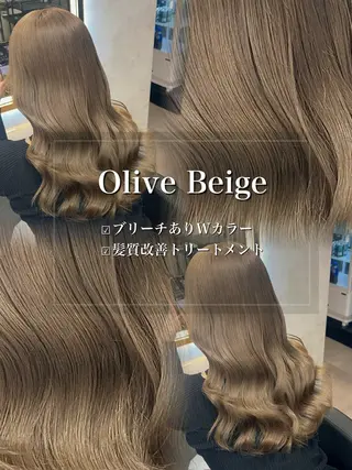 ロング カラー ヘアアレンジ ダメージレスカラー 🩵HIYO🩵のヘアスタイル