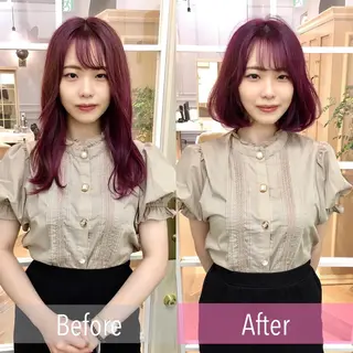 ミディアム カラー 大人可愛いショート* NoWL栗原隆成のヘアスタイル