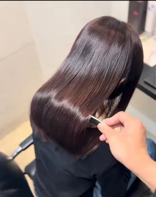 セミロング ブリーチ矯正🉑/ まさるのヘアスタイル