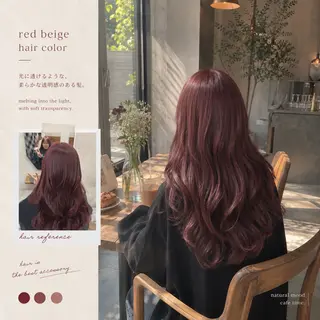 セミロング カラー ブリーチなしダブル カラー縮毛矯正 下野のヘアスタイル