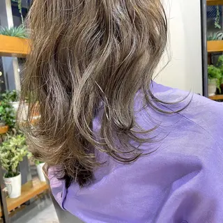 ミディアム カラー ヘアアレンジ 【ダメージレス施術】 【透明感】北村 拓也のヘアスタイル