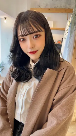 セミロング ayumi🦖/ 似合わせカラー🤎のヘアスタイル