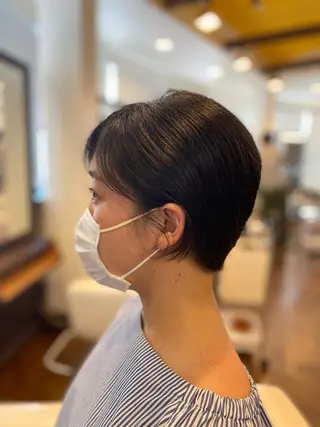 ショート カラー 元住吉プランツヘアー ☘️まるやま☘️のヘアスタイル