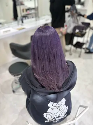 セミロング カラー 🤍ྀི透ける寒色 Cocoa🤍ྀིのヘアスタイル