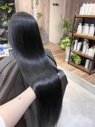 ロング 髪質改善で 憧れの潤艶美髪にのヘアスタイル