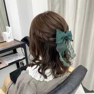 ミディアム カラー パーマ ヘアアレンジ メンズ キッズ ネイル マツエク・マツパ アイブロウ mona/ ストレートスタイル✨のヘアスタイル