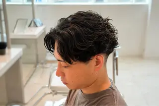 パーマ 女性モデル募集中‼️ メンズパーマ片岡優介のヘアスタイル