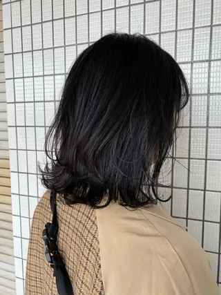 ミディアム 五十嵐ゆり 美髪カラー 武蔵小杉のヘアスタイル