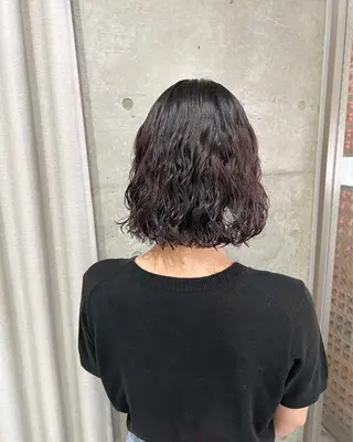 ショート パーマ ボブパーマコテ巻き風 パーマNo1深江秀平のヘアスタイル