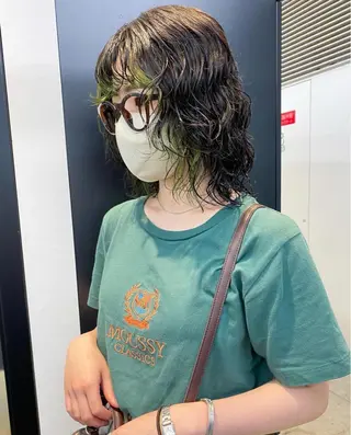 ミディアム パーマ 石倉 龍馬のヘアスタイル