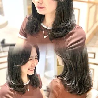 セミロング パーマ 🩰Kurumi🩰 レイヤーカットのヘアスタイル