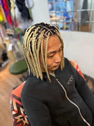 ショート ヘアアレンジ メンズ scamp⭐️ さくらのヘアスタイル