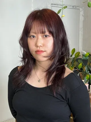 セミロング カラー ナチュラル大人っぽい スタイル MAORIのヘアスタイル