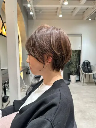 ショート 縮毛矯正/レイヤー taiga🧡のヘアスタイル
