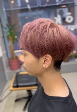 ショート カラー メンズ メンズ専門サロン wokeのヘアスタイル