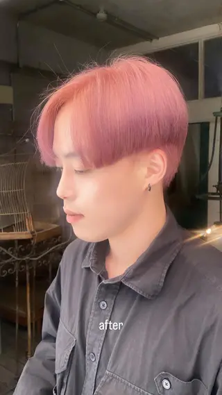 ショート カラー ヘアアレンジ 心斎橋美容室 Junのヘアスタイル