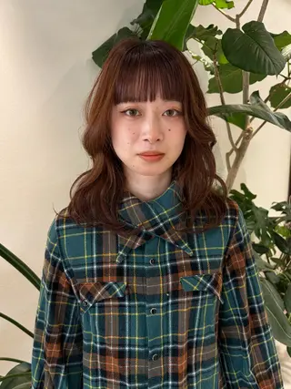ロング ボブパーマ／アレンジ Onのヘアスタイル