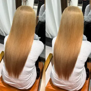 ロング カラー なんば、心斎橋🍓 ハイトーンnicoのヘアスタイル