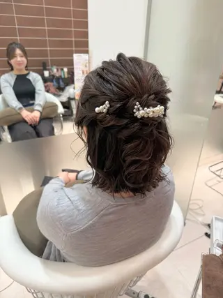 ミディアム レナークアリア 梅津美憂のヘアスタイル