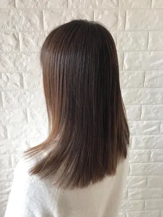 ロング 縮毛矯正/髪質改善 主税巧一のヘアスタイル