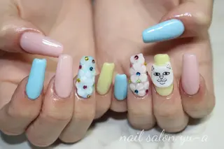 ネイル yu-a  スカルプ ネイルのネイルデザイン