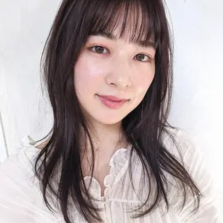 ミディアム カラー kitin 吉祥寺 山岸花のヘアスタイル