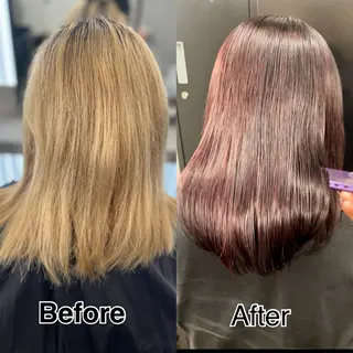 セミロング パーマ 透明感カラー特化🫧 🦋栗原🦋のヘアスタイル