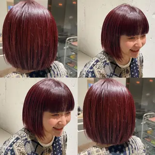 ショート カラー カジュアルを女っぽく 𝗮𝘆𝗮𝗰𝗼のヘアスタイル