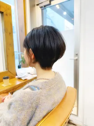 ショート カラー 👑銀座ショート/ 絶壁補正/金子涼👑のヘアスタイル