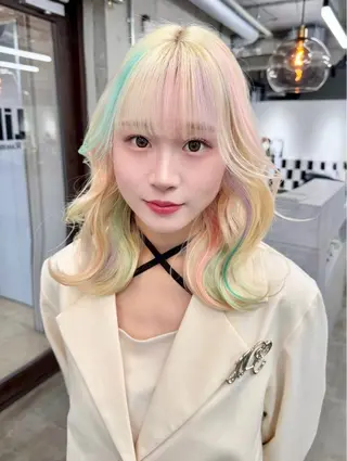 セミロング カラー 🎀推しカラー🎀 Harunaのヘアスタイル