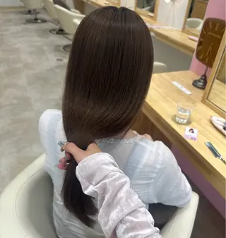 ロング カラー 淡い暖色カラー🩰 girly ♡ ノアのヘアスタイル