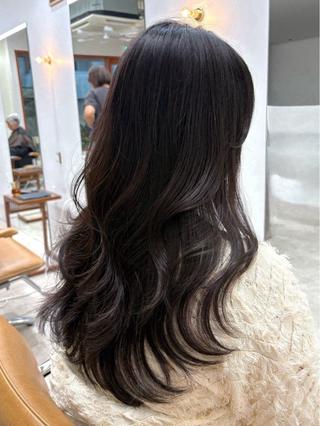 セミロング カラー ヘアアレンジ 🫧透明感カラー/ Wカラー🫧namiのヘアスタイル