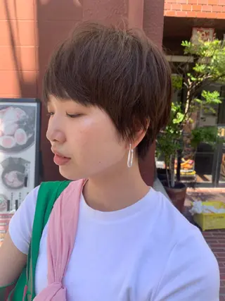 ショート カラー 落合 優樹のヘアスタイル