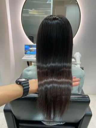 セミロング 髪質改善🇰🇷 アサイユウスケのヘアスタイル
