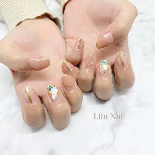 ネイル モチの良さ◉ フィルインネイル♡のネイルデザイン