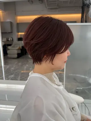 ショート カラー 無料募集/大人可愛い ショートカット 日向のヘアスタイル