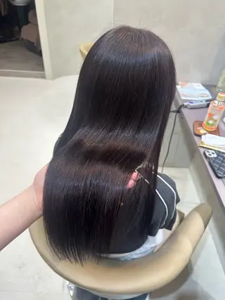 ロング カラー 色落ちまでキレイに! !女性サロンのヘアスタイル