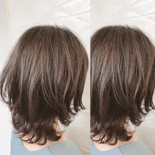 ミディアム パーマ 💗大人艶×髪質改善 カラー💗AYAKIのヘアスタイル
