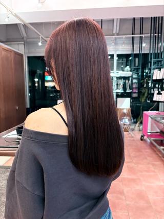 ロング カラー ヘアアレンジ 艶髪🪄透明感カラー 井戸大喜のヘアスタイル
