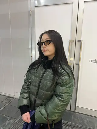ロング 田中 蘭菜のヘアスタイル