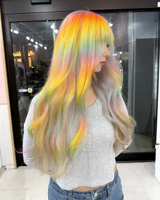 ロング カラー 🌙町田色落ち特化 🌙れいのヘアスタイル