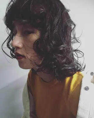 ミディアム パーマ フレンチボブパーマ Yuukiのヘアスタイル