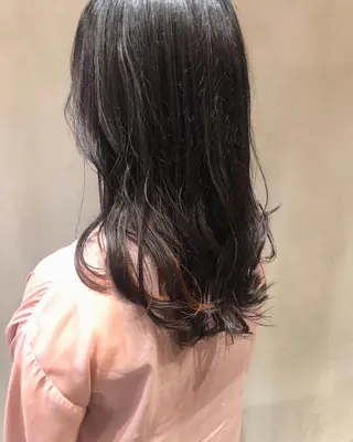 ロング カラー ヘアアレンジ 酸性縮毛矯正🧴韓国 レイヤー/髪質改善のヘアスタイル