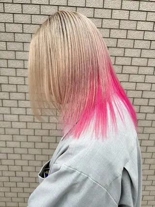 ロング カラー 汐見 悠佑のヘアスタイル