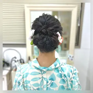 ヘアアレンジ 似合わせヘアメイク 💐オダギリチアキのヘアスタイル