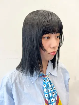 ミディアム カラー ヘアアレンジ HARU//原宿🤍 リピート率NO.1のヘアスタイル