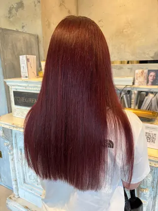 ロング カラー comeghead 琴音のヘアスタイル