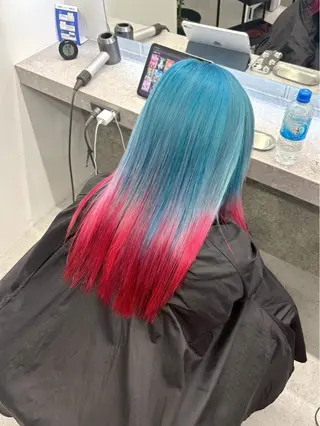 カラー haru いろあそび 八王子/ハイトーンのヘアスタイル